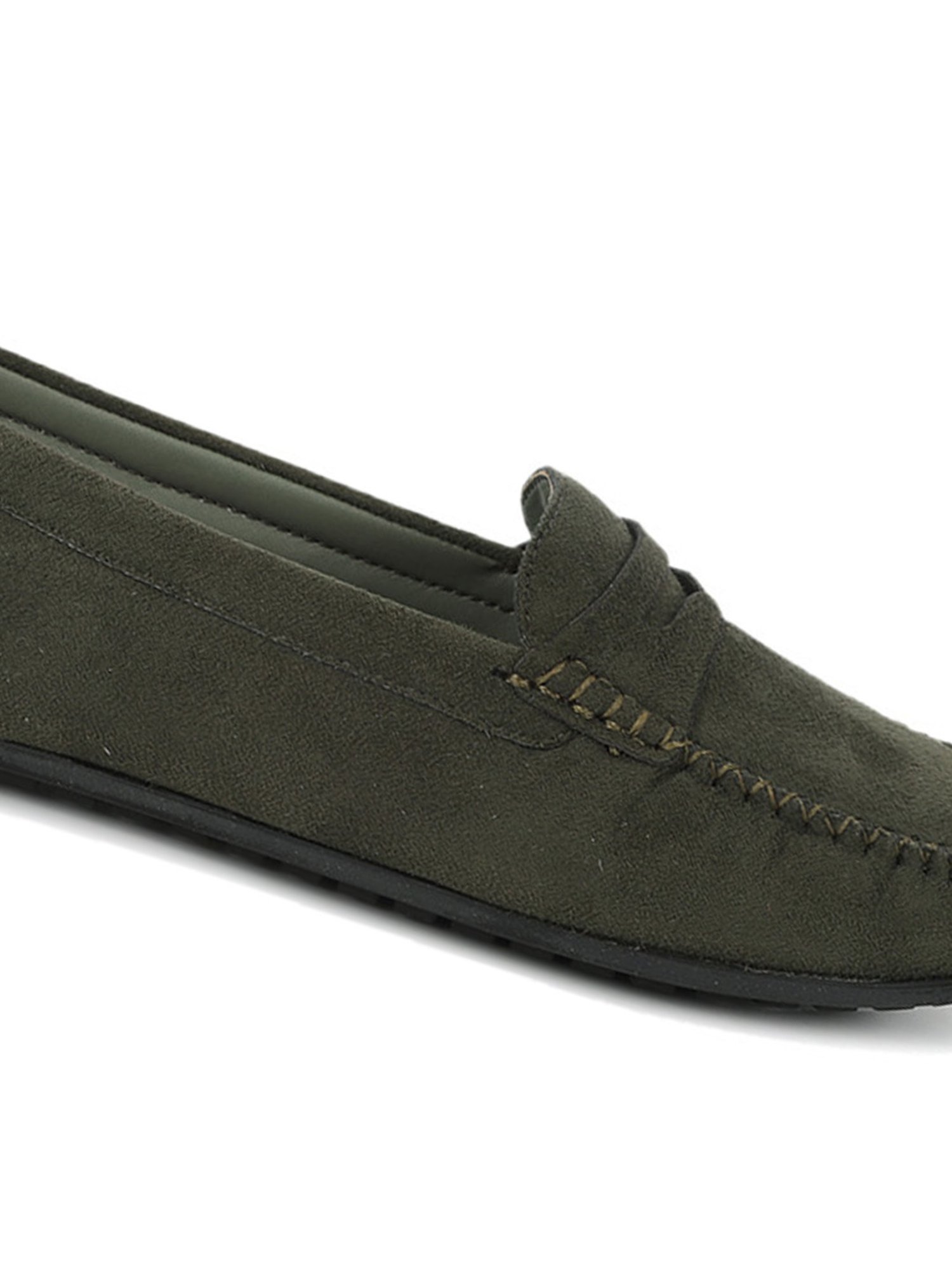 Yoho Women's Olive Casual Loafers