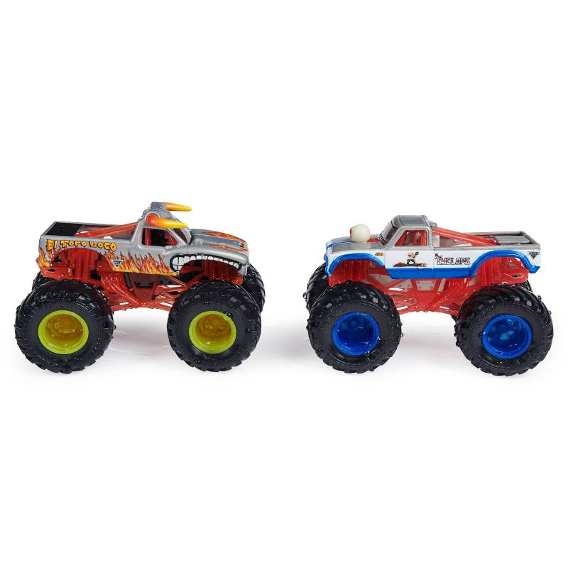 Monster Jam Official El Toro Loco vs. Cyclops Color-Changing Die-Cast Monster Trucks - 1:64 Scale