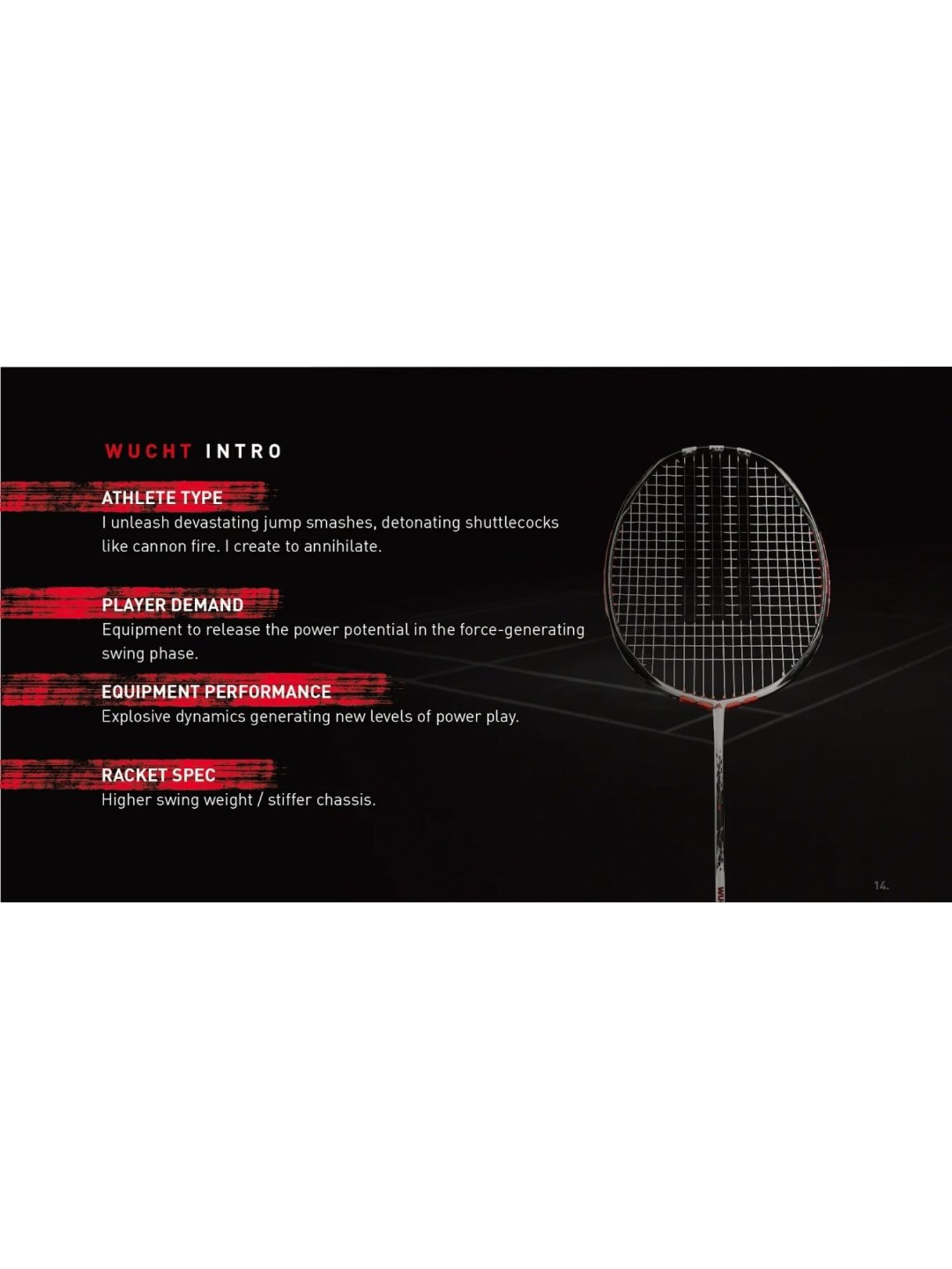 Adidas Wucht P5 Dark Grey Badminton Racquet (Size-G5)