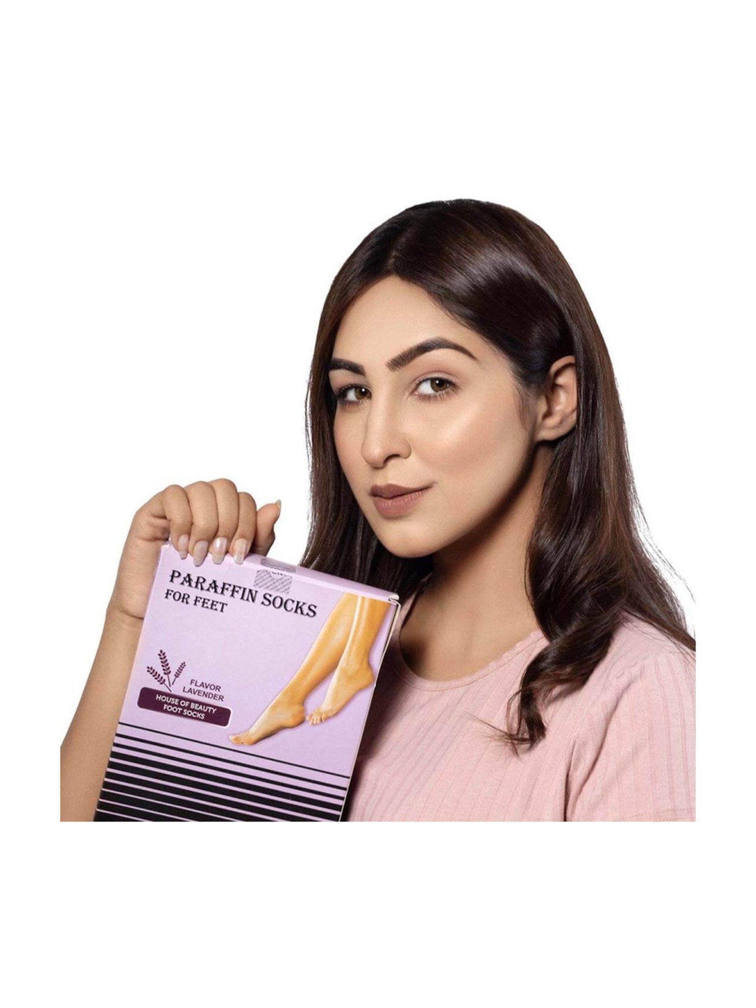 House of Beauty 4 Times Reusable Lavender Paraffin Foot Socks - 1 Pair - 235 gm