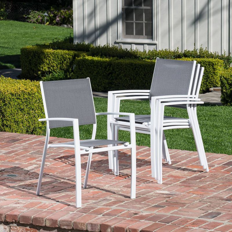 Naples 7pc Aluminum Patio Dining Set - Hanover