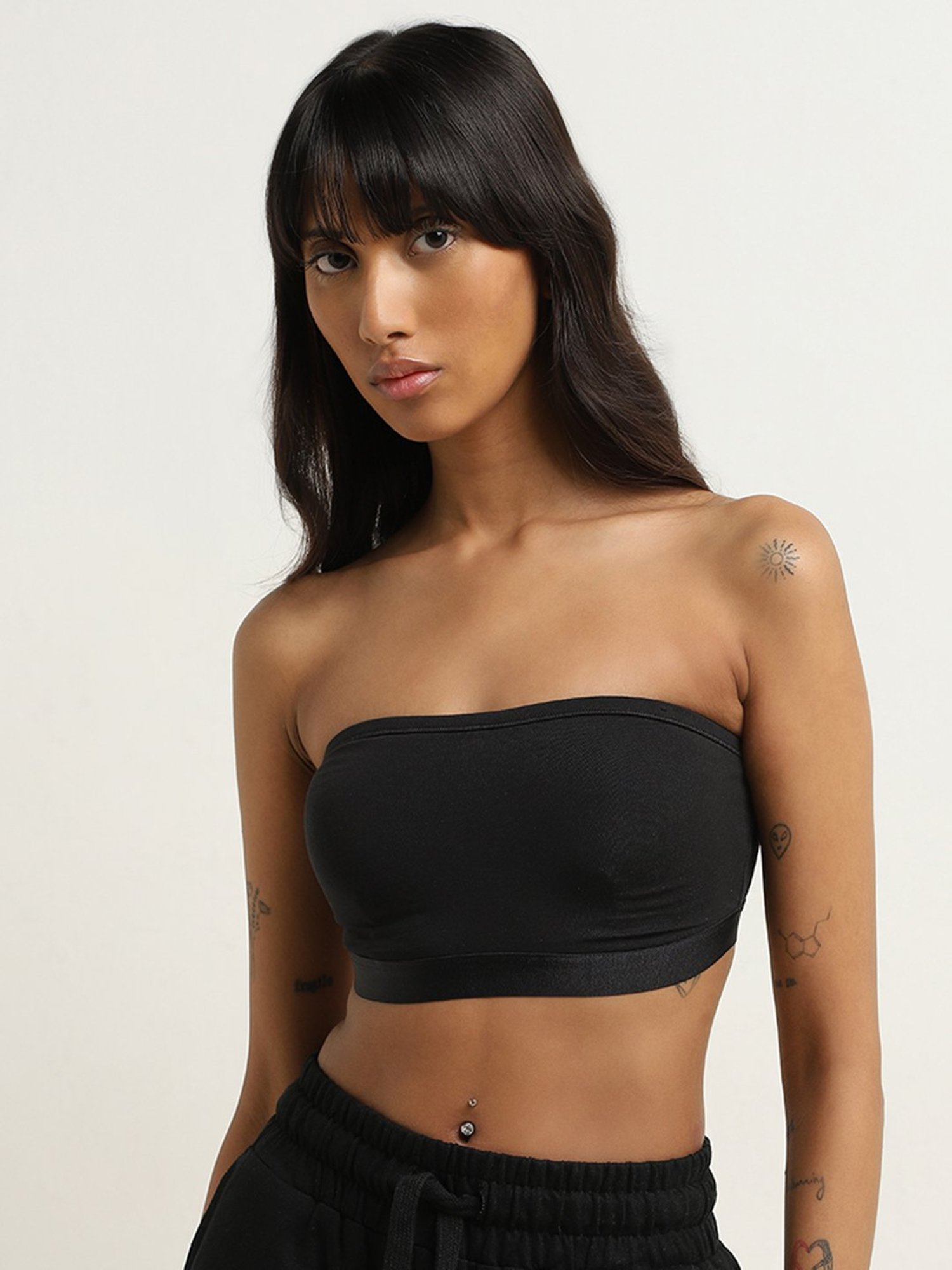 Superstar by Westside Black Padded Cotton Blend Bra