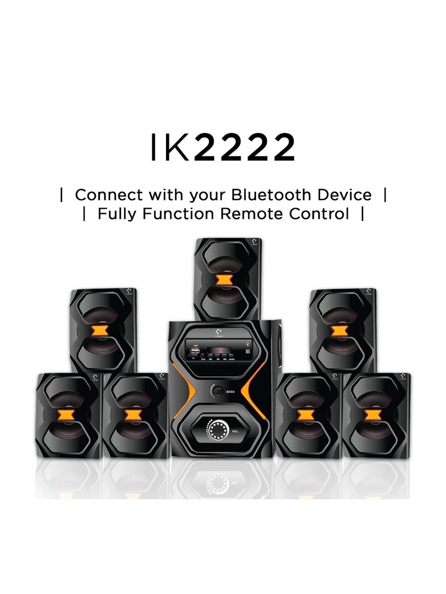 I Kall IK-444 5.1 Channel Home Theatre (Black)