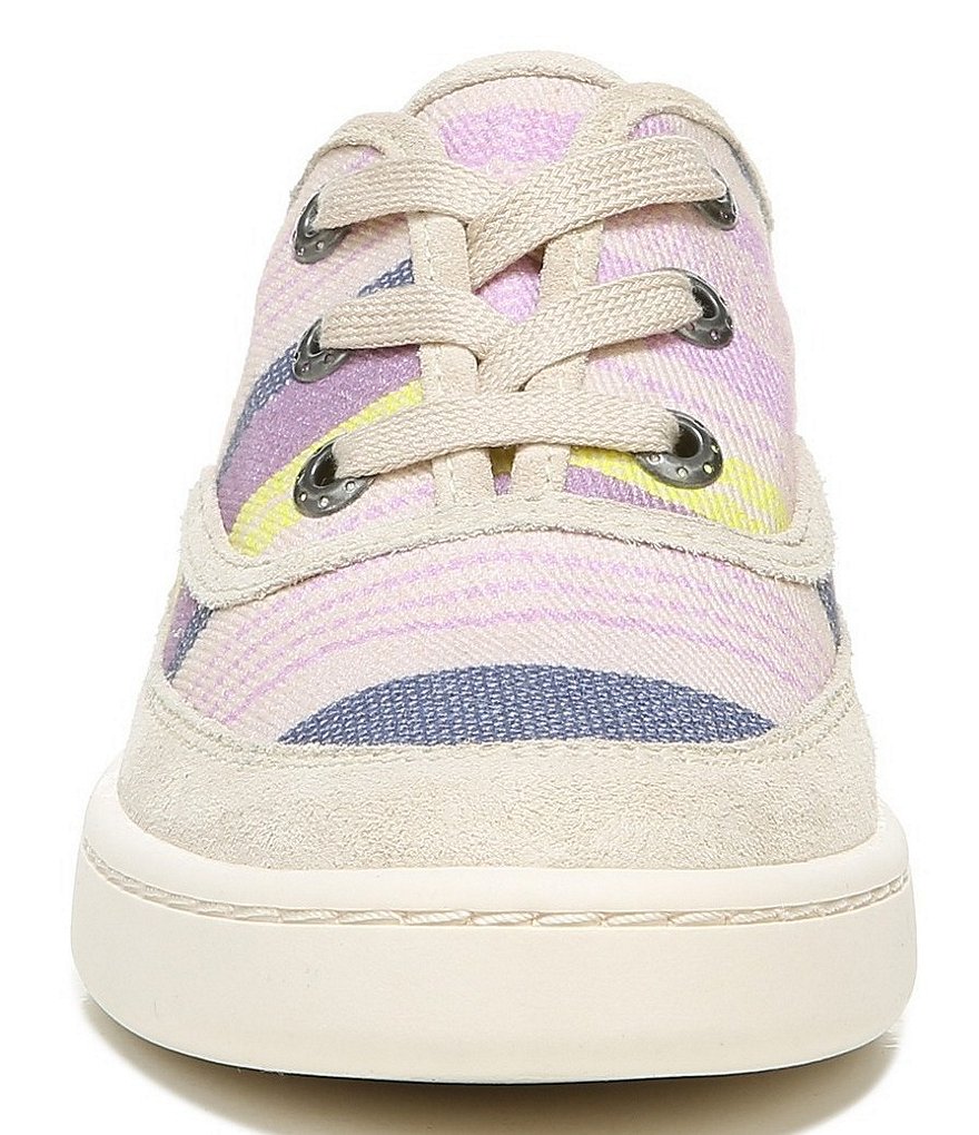 Zodiac Cheezburger Striped Fabric Lace-Up Sneakers