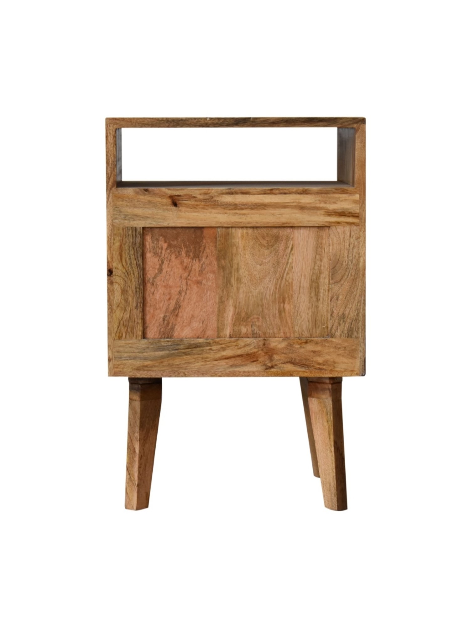 Artisan Furniture Knit Solid Brown Mango Wood Side Table