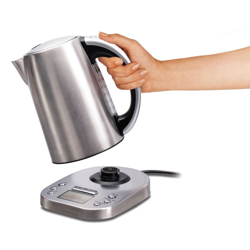 MegaChef 1.7L Electric Tea Kettle - Silver