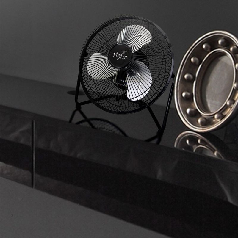 Vie Air 9 Inch High Velocity Tilting 3 Speed Metal Floor Fan