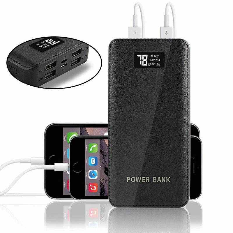2021 9000000mah Portable Power Bank LED 4 USB Battery Charger For Mobile Phone