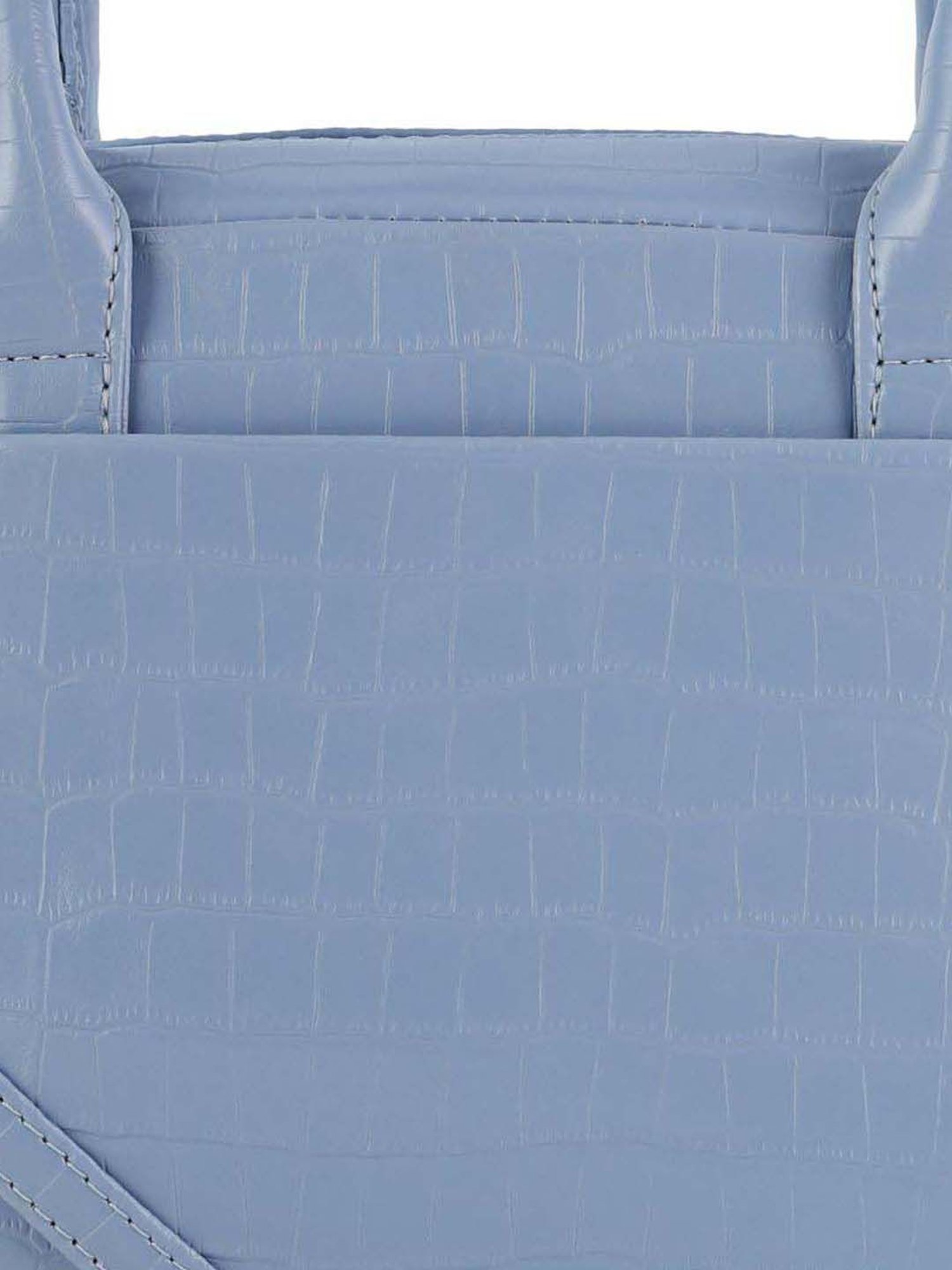 Toteteca Blue Textured Medium Handbag