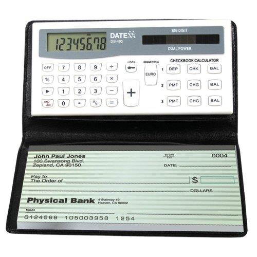Datexx DB-403 3-Memory Checkbook Calculator
