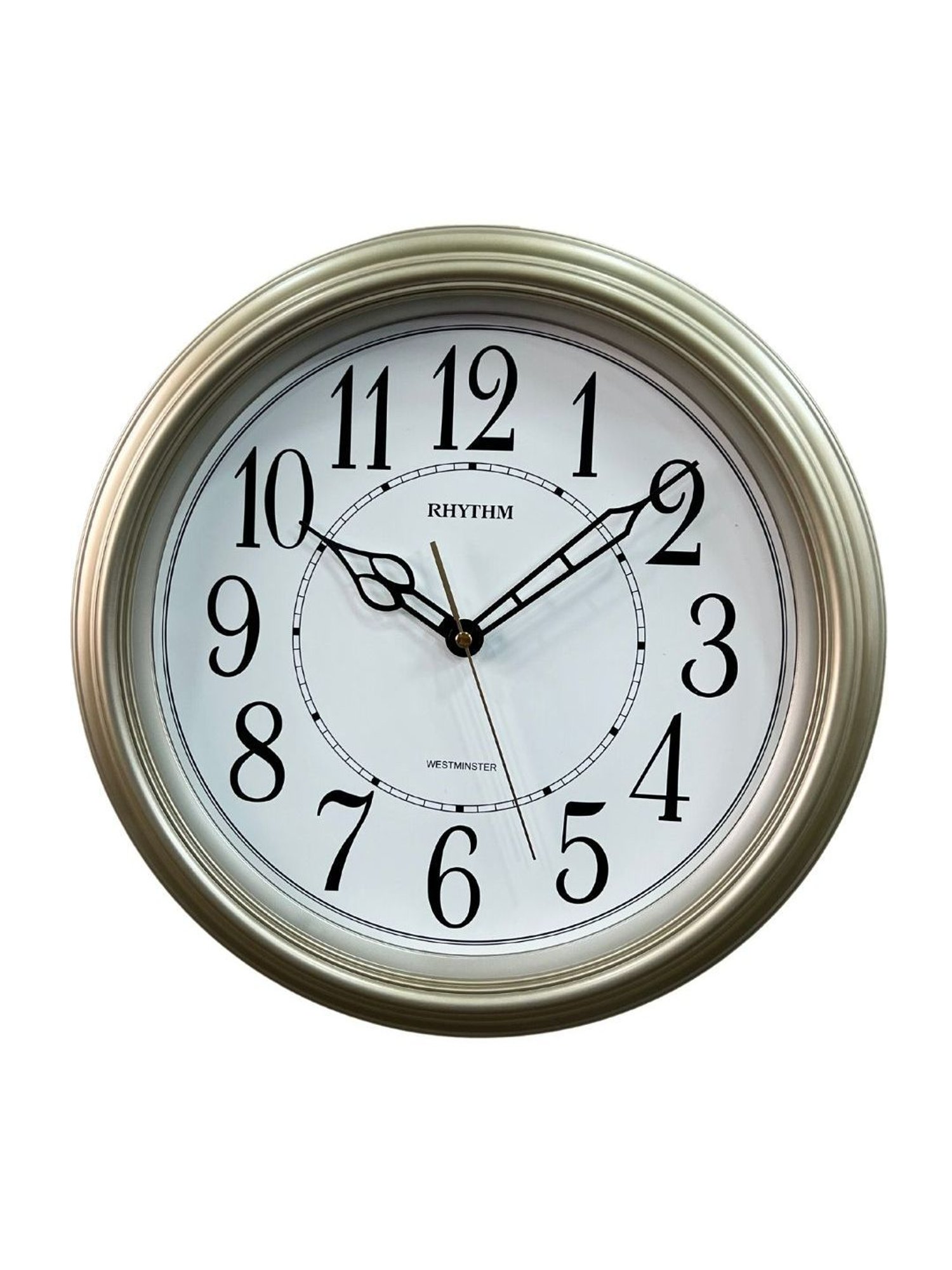 Braun Black Classic Large Analog Wall Clock With Silent Sweep Movement