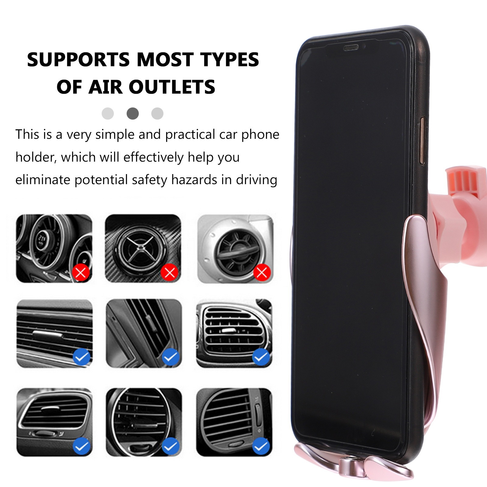 Car Multifunctional Cup Holder Auto-multi Cup Case Drinking Bottle Holder Organizer Storage Box (Black)