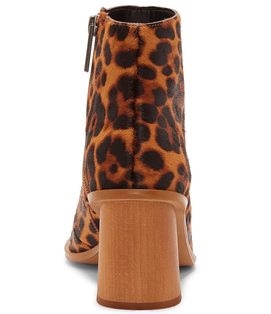 1. STATE Kelte Leopard Print Haircalf Block Heel Booties