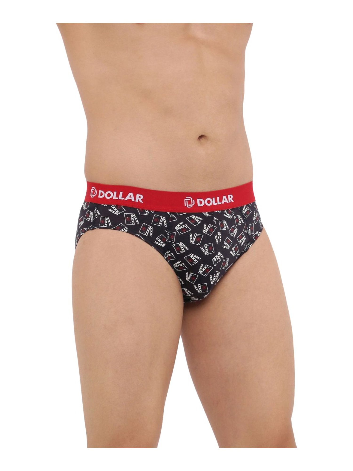 Dollar Bigboss Assorted Color Cotton Printed Modern Briefs (Pack Of 2)