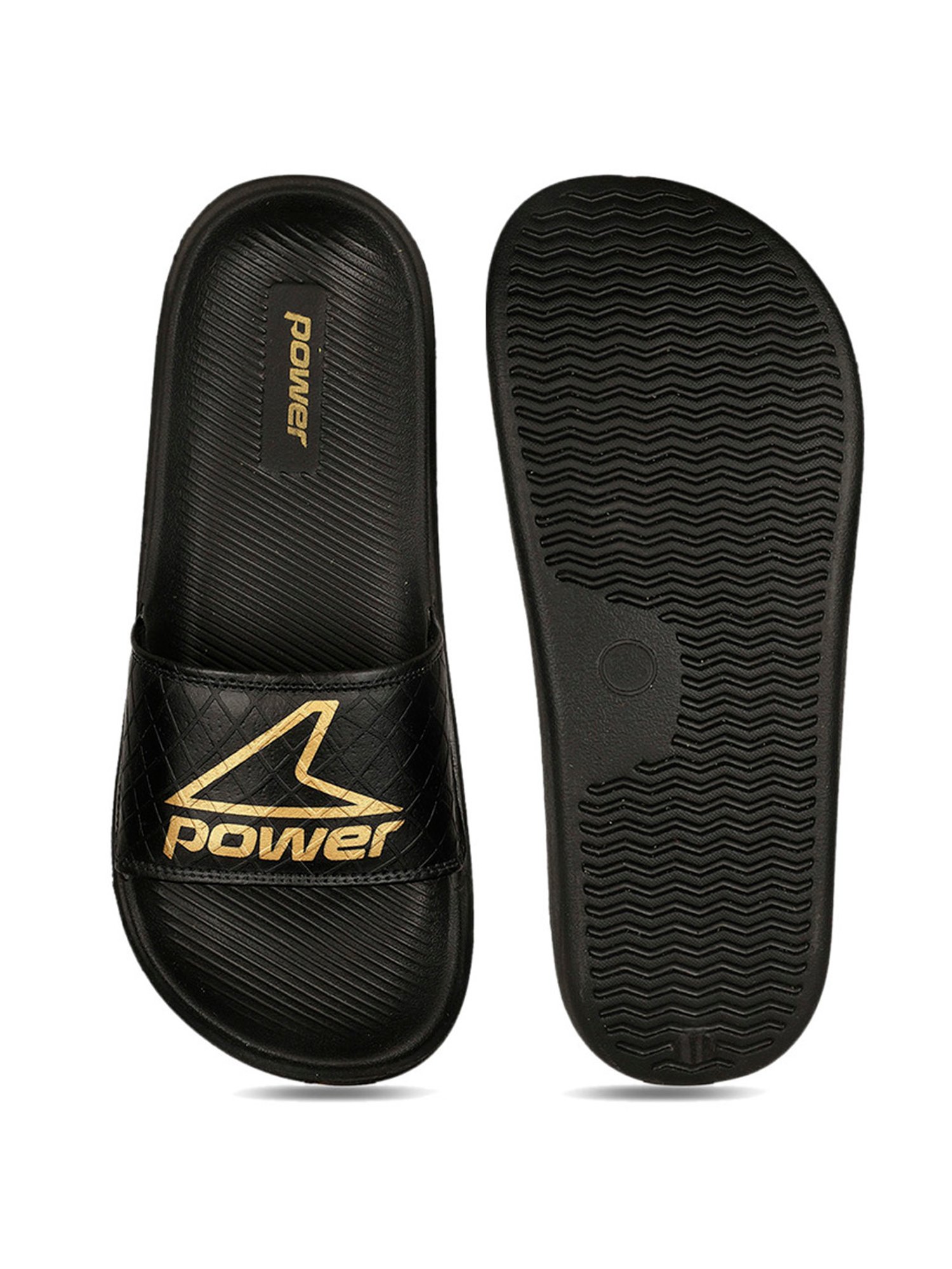 Power by Bata Men's Black Slides