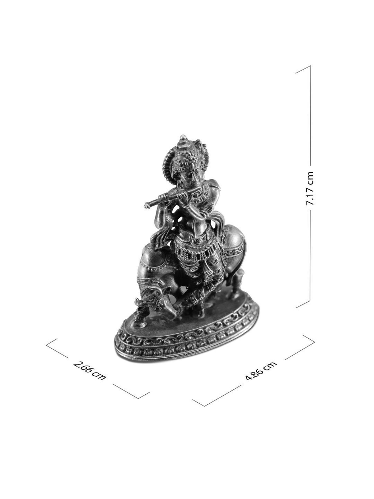 Sri Jagdamba Pearls 0.8 Silver Vishnu Idol