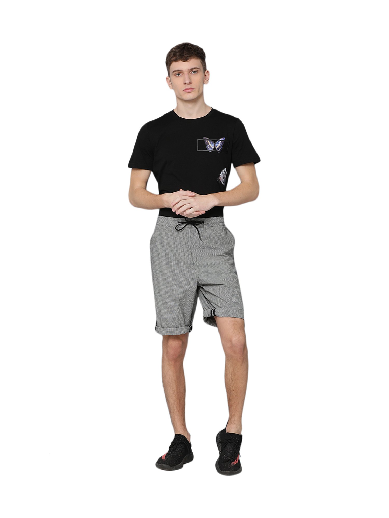 Antony Morato Black Cotton Shorts