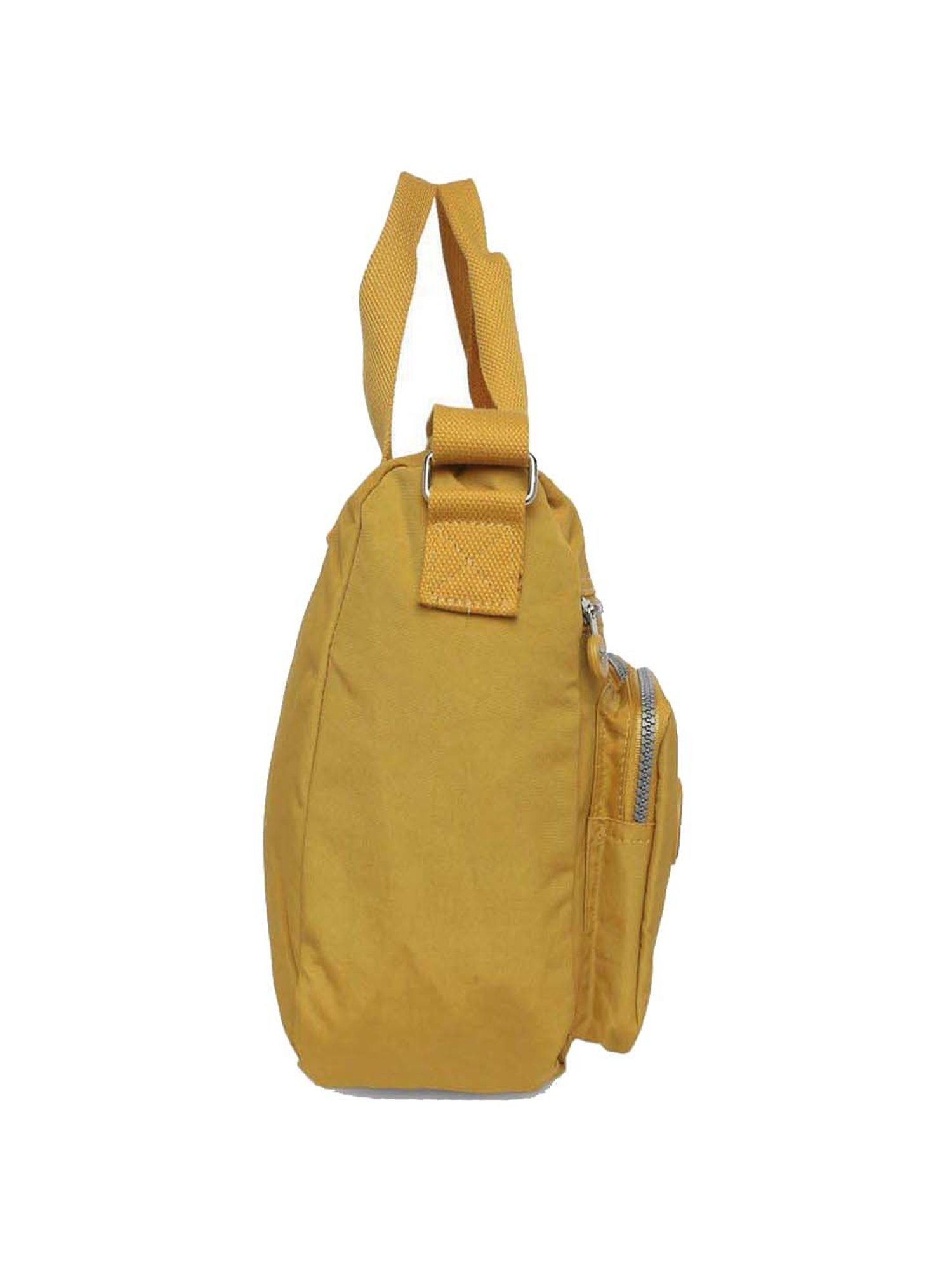 Baomi Yellow Solid Medium Cross Body Bag