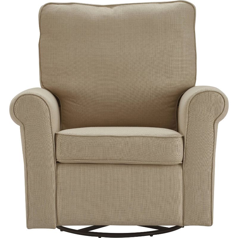 Hughes Swivel Recliner Chair Sand - ClickDecor