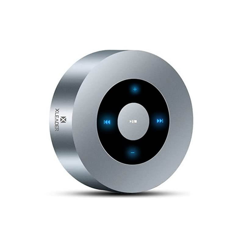 SoundAngel A8 (3rd Gen) 5W Touch Wireless Small Speaker with Waterproof Case 15h Music Micro SD, Portable Pocket Speaker for Pool Beach Camping BBQ Kitchen Bathroom Bedroom Traveling Silver