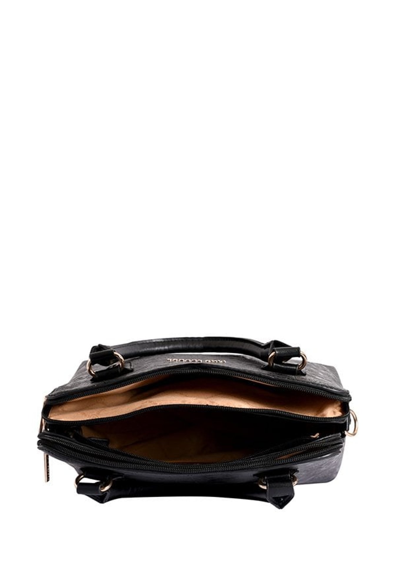 Lino Perros Black Textured Handbag