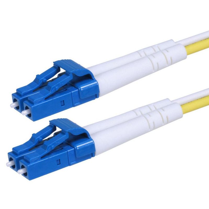 Monoprice Fiber Optic Cable - 15 Meter - Yellow | LC to LC, 9/125 Type, Single Mode, Duplex