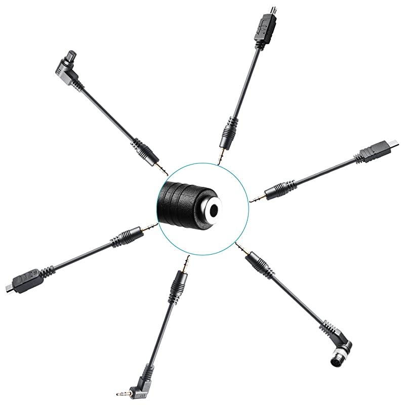 6in1 Timer Shutter Release for Canon 700D 650D 550D 60D5D MarkIII 6D 70D 7D MarkIINikon D4 D300s D700 D800D90 D7100 D600 D5300 D610 D5100 D3200 D3100Sony A7 A7S A7R A5000 A5100 A6000