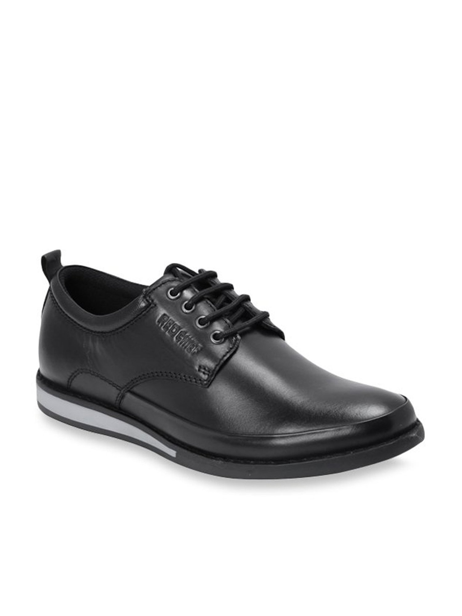 Red Chief Men's Black Derby Shoes