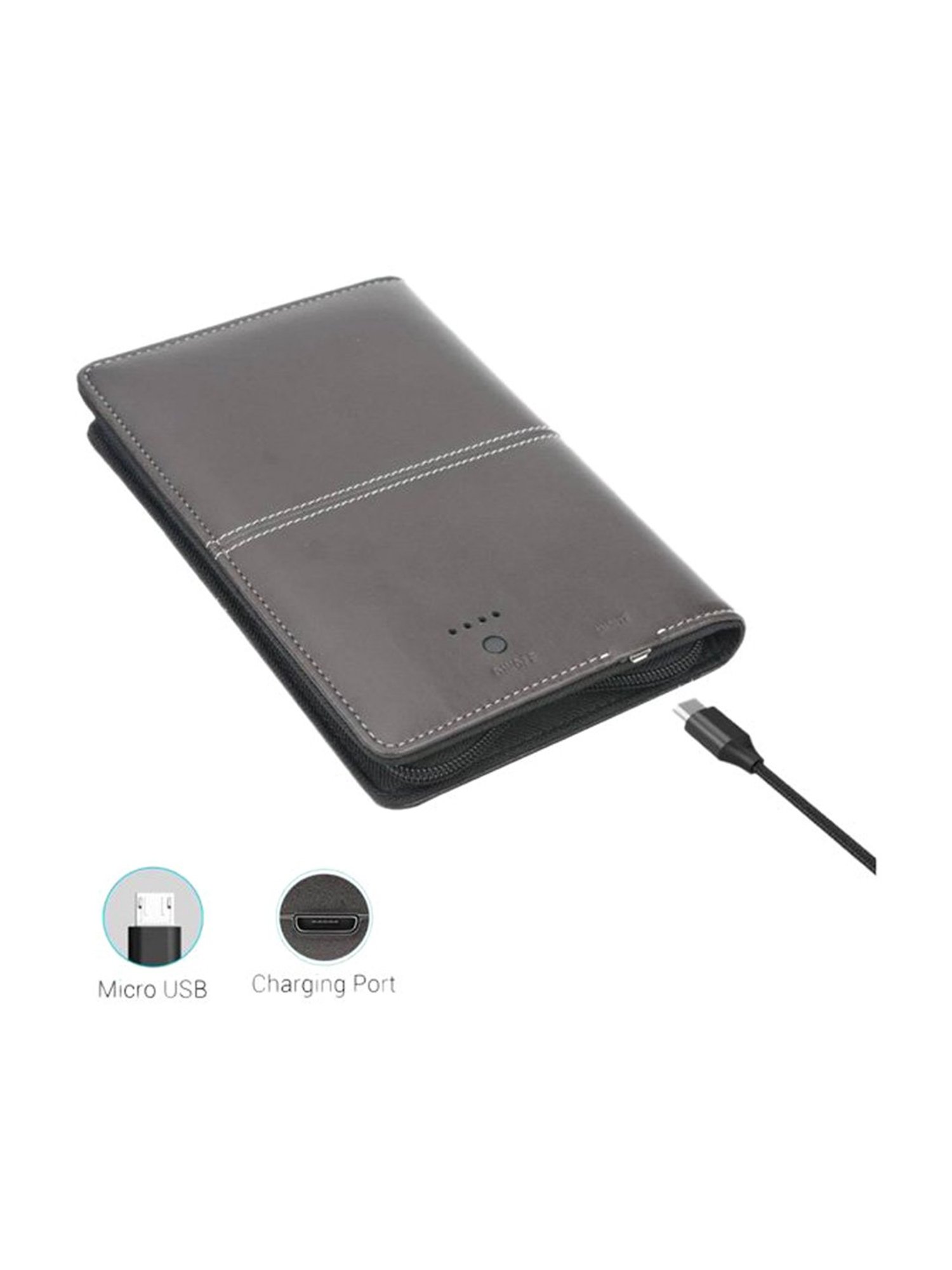 Portronics Power Wallet 4K POR 838 4000 mAh Lithium Polymer Power Bank (Brown)