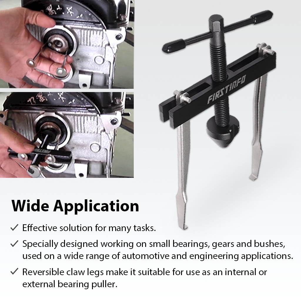 FIRSTINFO Crankshaft Camshaft Seal Remover Separator Puller with 2 Pairs of Hooks (4.6 Inch Long x 2 + 2.87 Inch Long x 2) Set