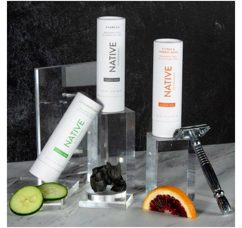 Native Plastic Free Citrus & Herbal Musk Deodorant for Men - 2.65oz