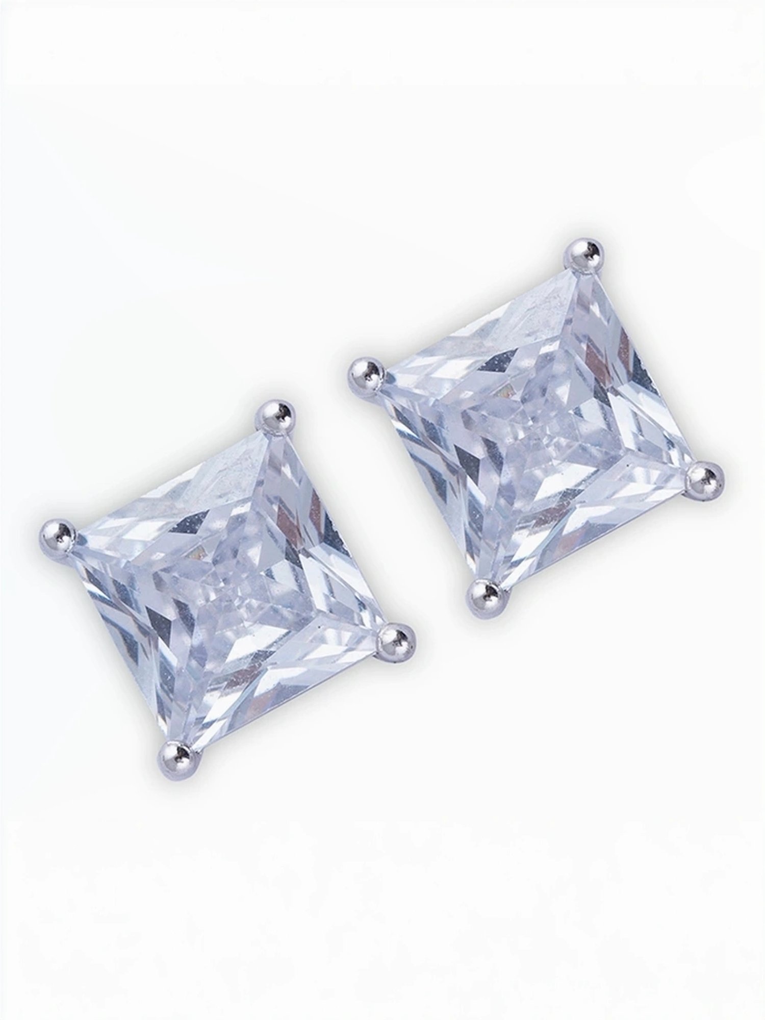 Touch925 Sterling silver Classic CZ Silver Tops for Women & Girls