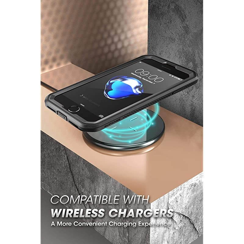 Unicorn Beetle Pro Series Case Designed for iPhone SE 2nd Generation 2020 iPhone 7 iPhone 8 Builtin Screen Protector FullBody Rugged Holster amp Kickstand Case Black