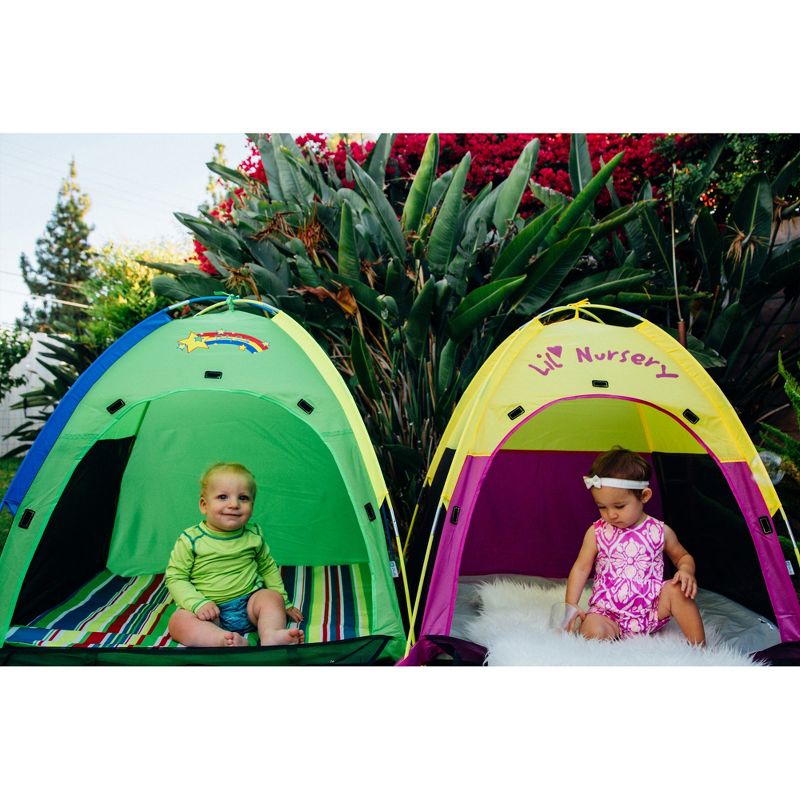 Pacific Play Tents Kids Baby Suite Deluxe Lil' Nursery Play Tent With Padded Mat 3' x 3'