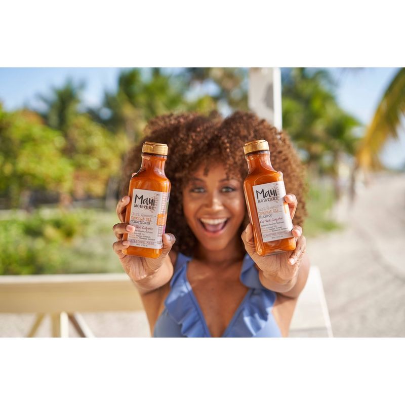 Maui Moisture Curl Quench + Coconut Oil for Thick Curly Hair Shampoo - 13 fl oz