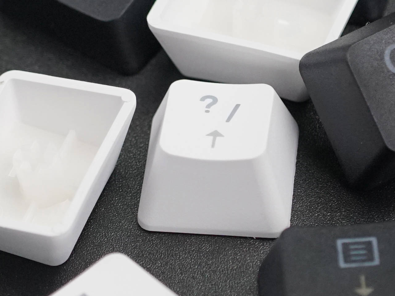 KEMOVE SNOWFOX PBT DOUBLE-SHOT Curved Standard Keycaps(white)(not include keyboard)