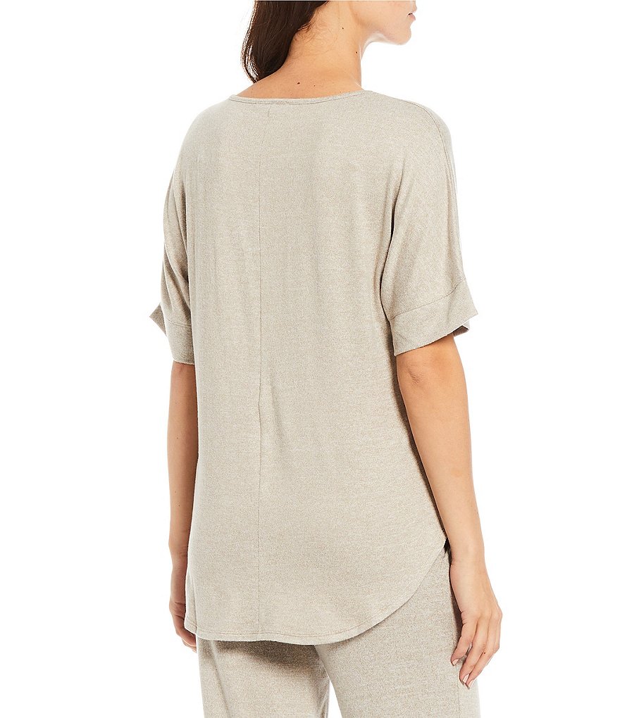 N by Natori Mirage Solid Cozy Knit Lounge Top