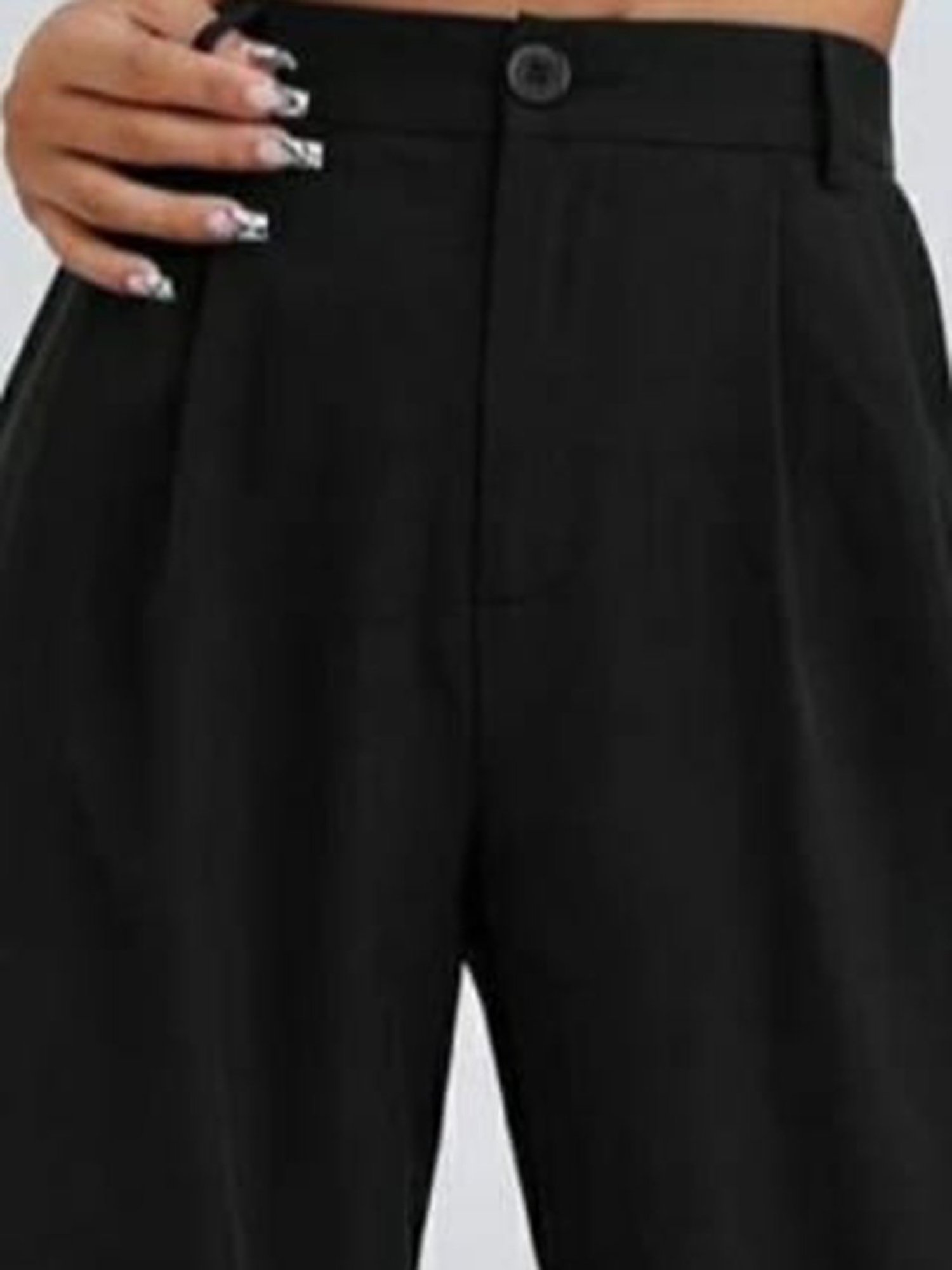 Broadstar Black Relaxed Fit Trousers
