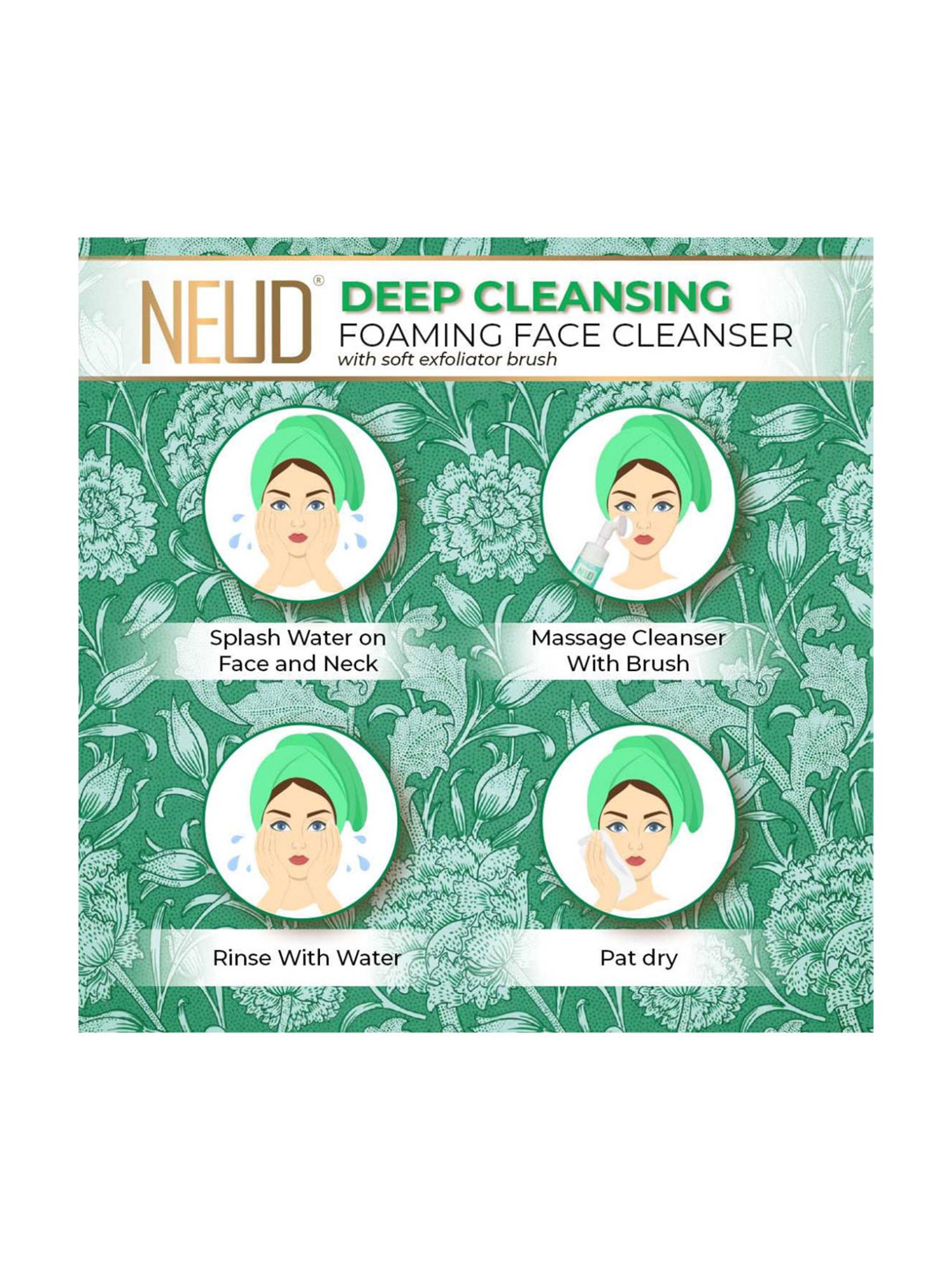 NEUD Deep Cleansing Foaming Face Cleanser - 150 ml (Pack of 1)