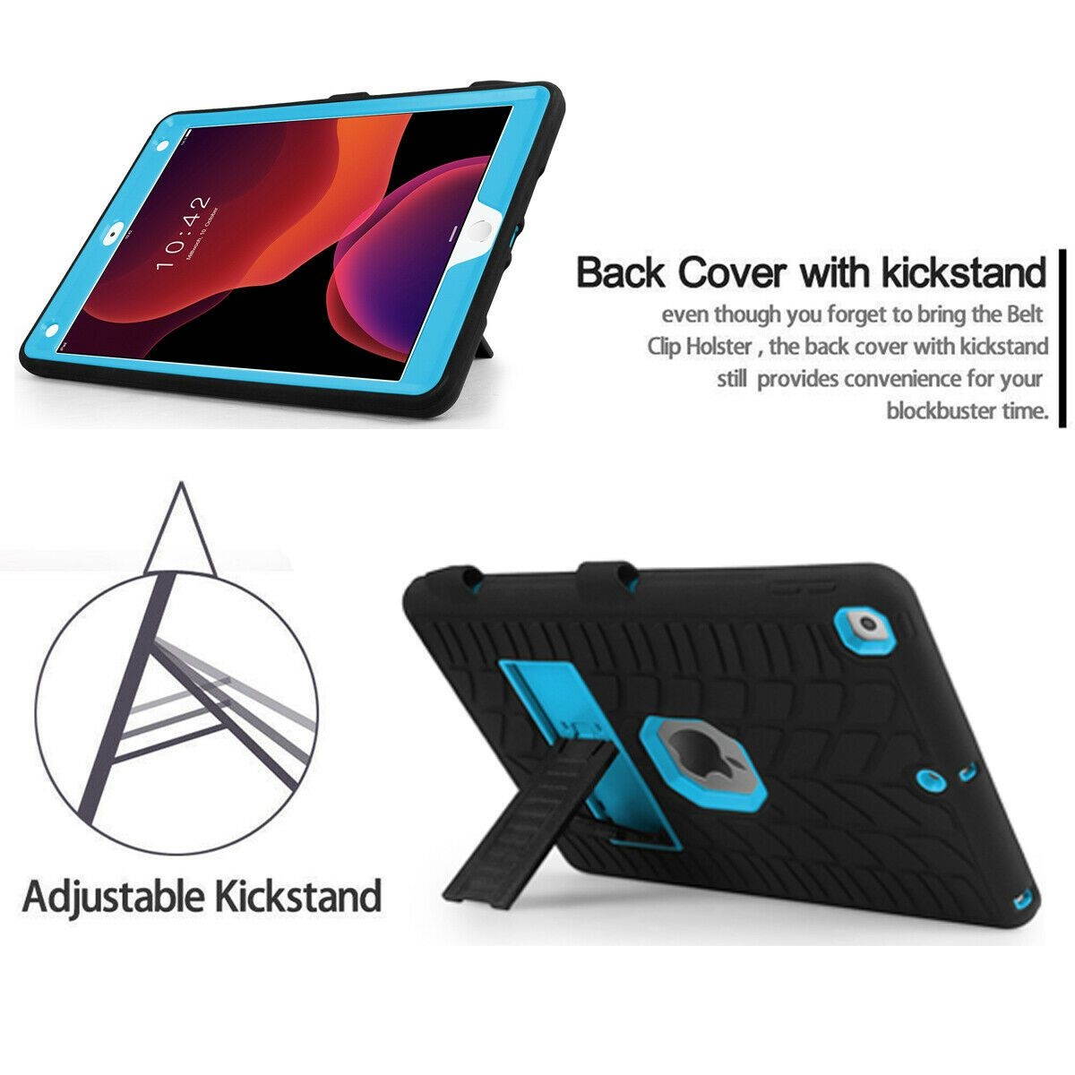 iPad Pro 11 Inch Hybrid Rubber Shockproof Heavy Duty Stand Cover