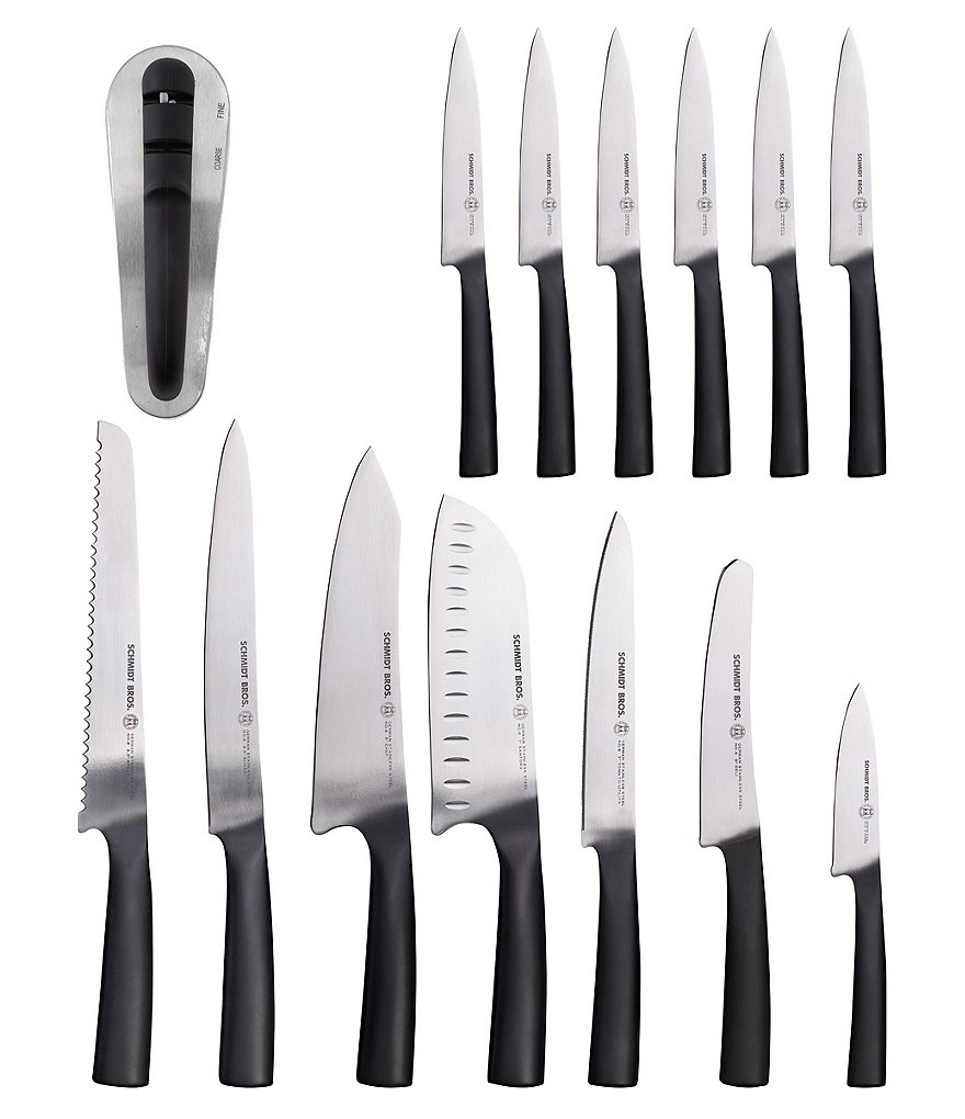 Schmidt Brothers Cutlery Carbon 6 15-Piece Knife Block Set