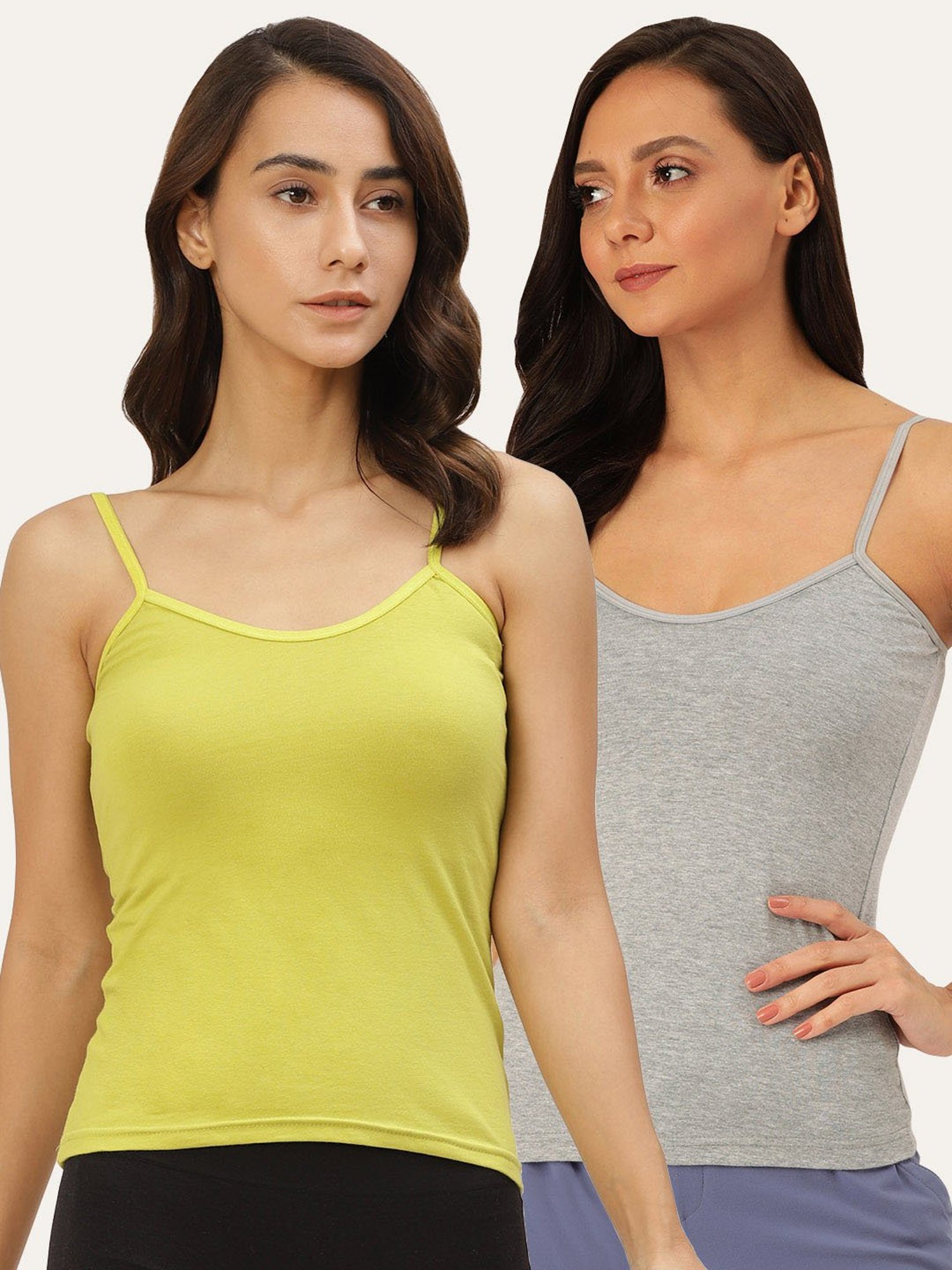 Lady Lyka Multicolor Camisole (Pack of 2)