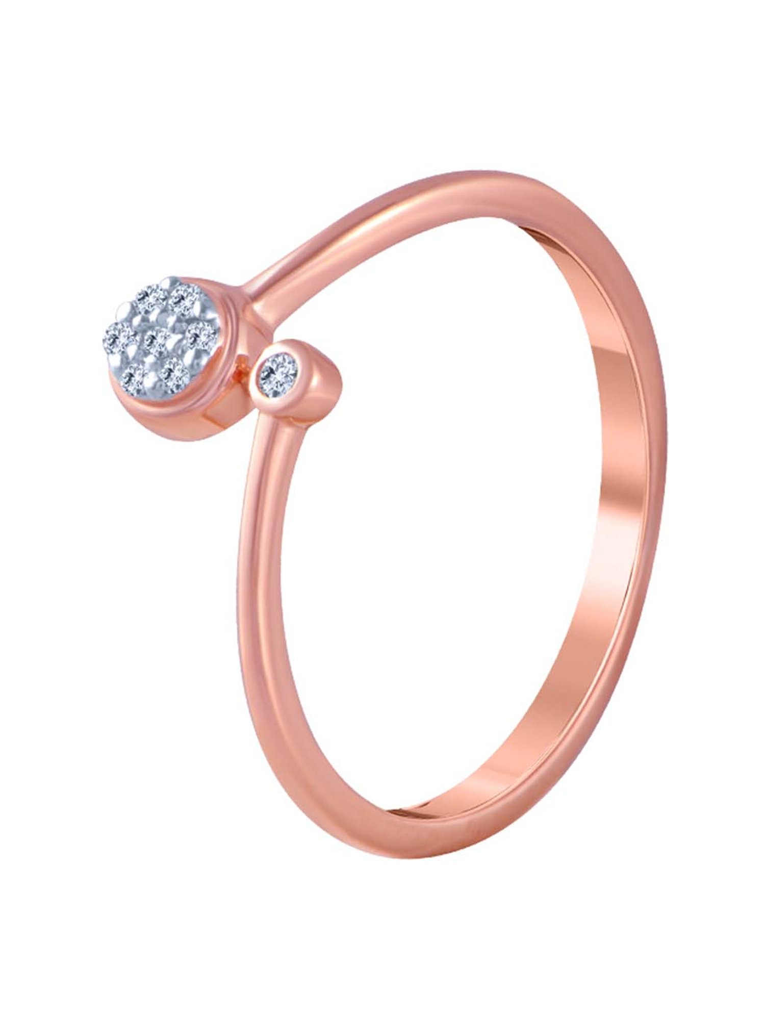 Mia By Tanishq Nature's Finest 14k Yellow Gold Radiant Sp Elegance Diamond Ring