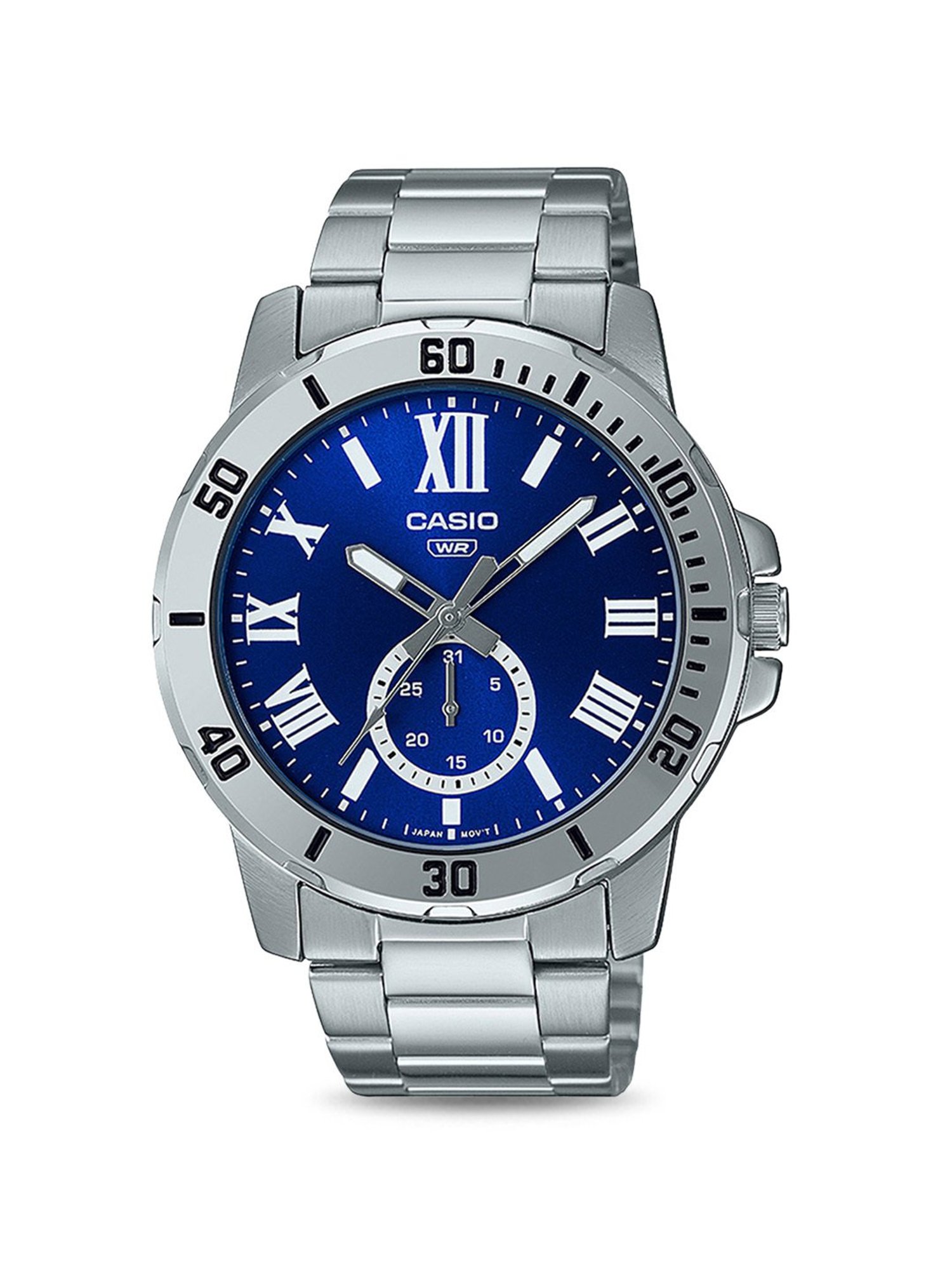 Casio MTP-VD200D-2BUDF Enticer Analog Watch for Men (49 mm)