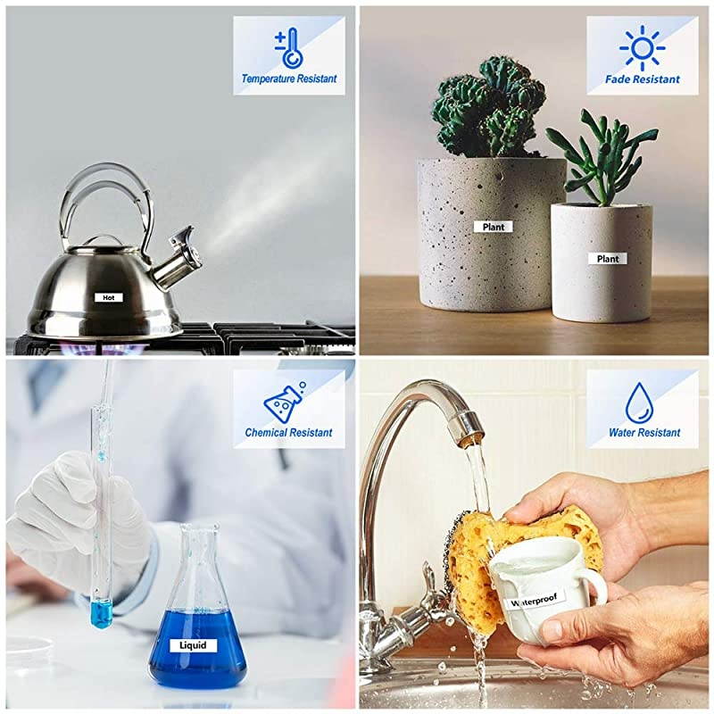 4 Packs  18mm 07 Laminated White Tape Compatible with Brother Label Tape TZe241 TZe241 TZ241 TZ241 for PTouch PTD400 PTD400AD PTD600 Label Maker 34 Inch Black on White