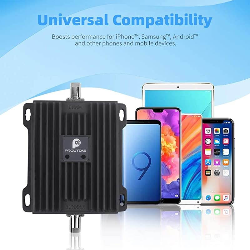 Phone Signal Booster for Car, RV, SUV and Truck - Boosts LTE 4G Band 12/13/17 Data & Volte (Voice Over 4G) Mobile ular Signal Repeater Amplifier for AT&T Verizon in Vehicle