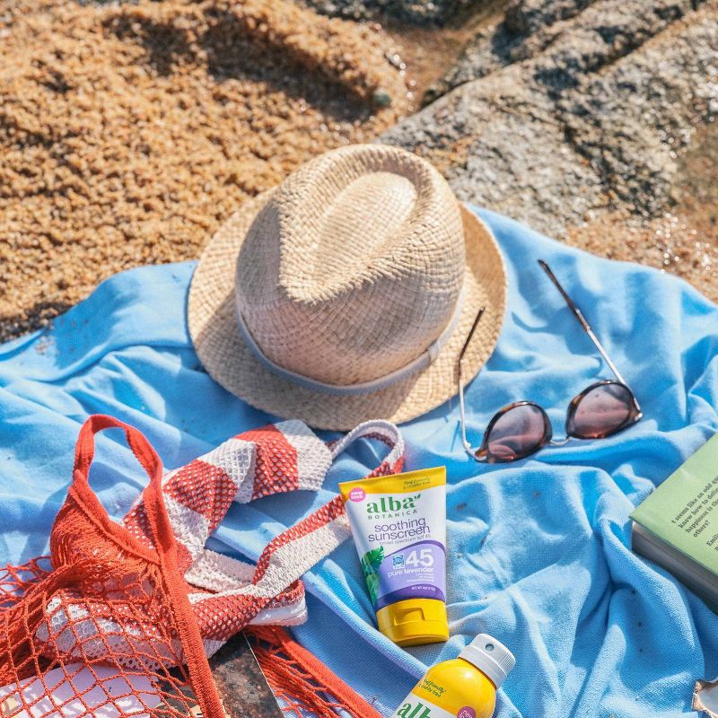 Alba Botanica Emollient Pure Lavender Sunscreen Lotion  - SPF 45 - 4oz