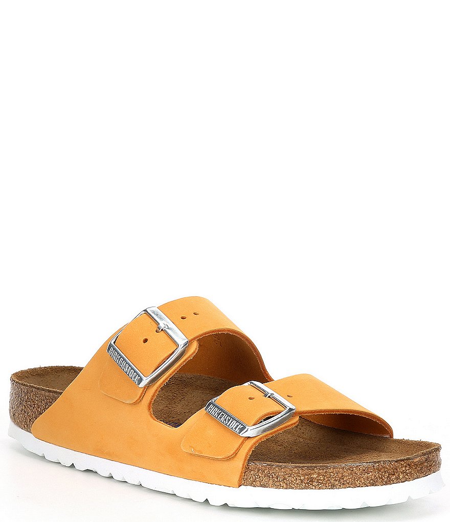 Birkenstock Women's Arizona Soft Footbed Nubuck Suede Double Buckle Sandals