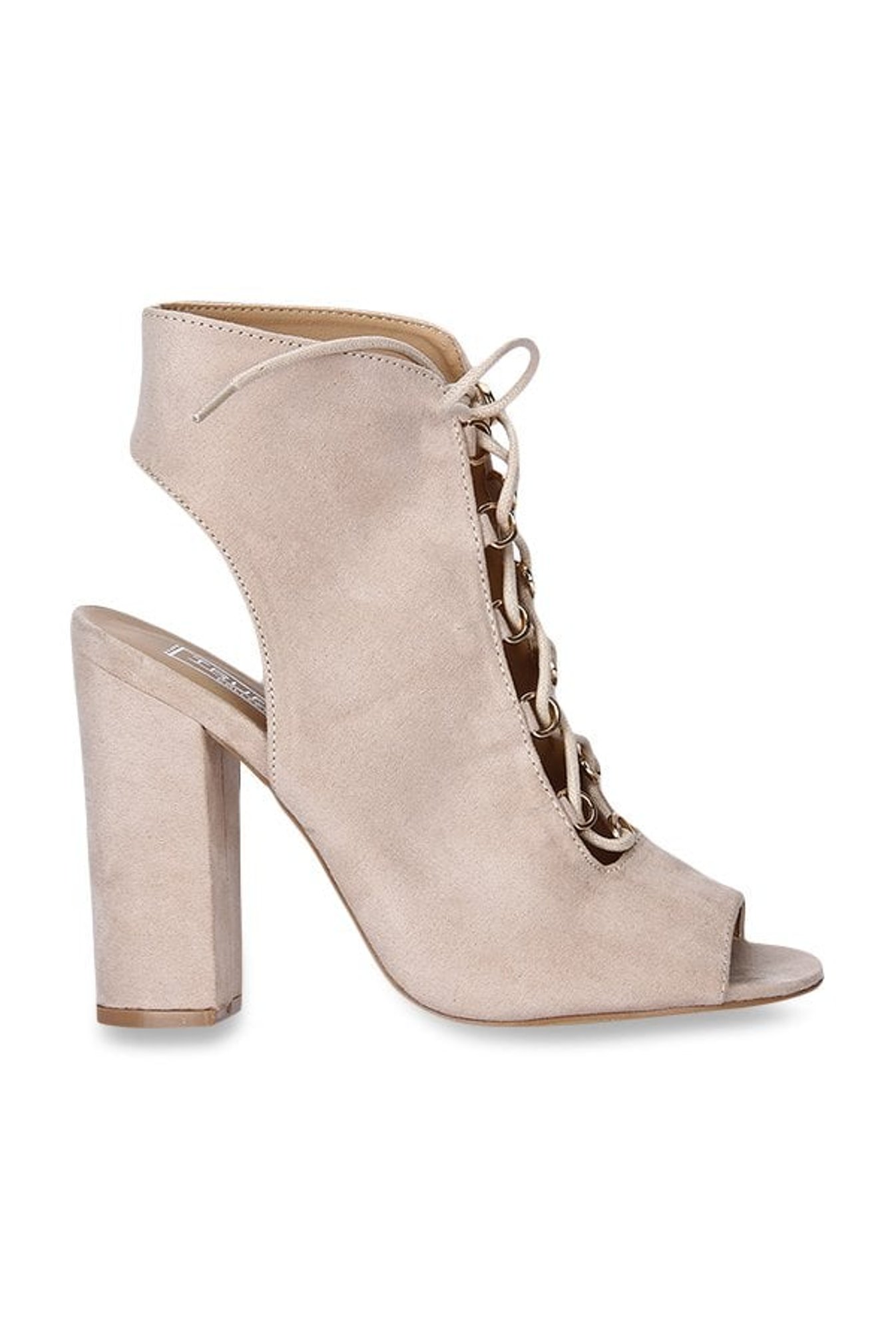 Truffle Collection Beige Peeptoe Sandals