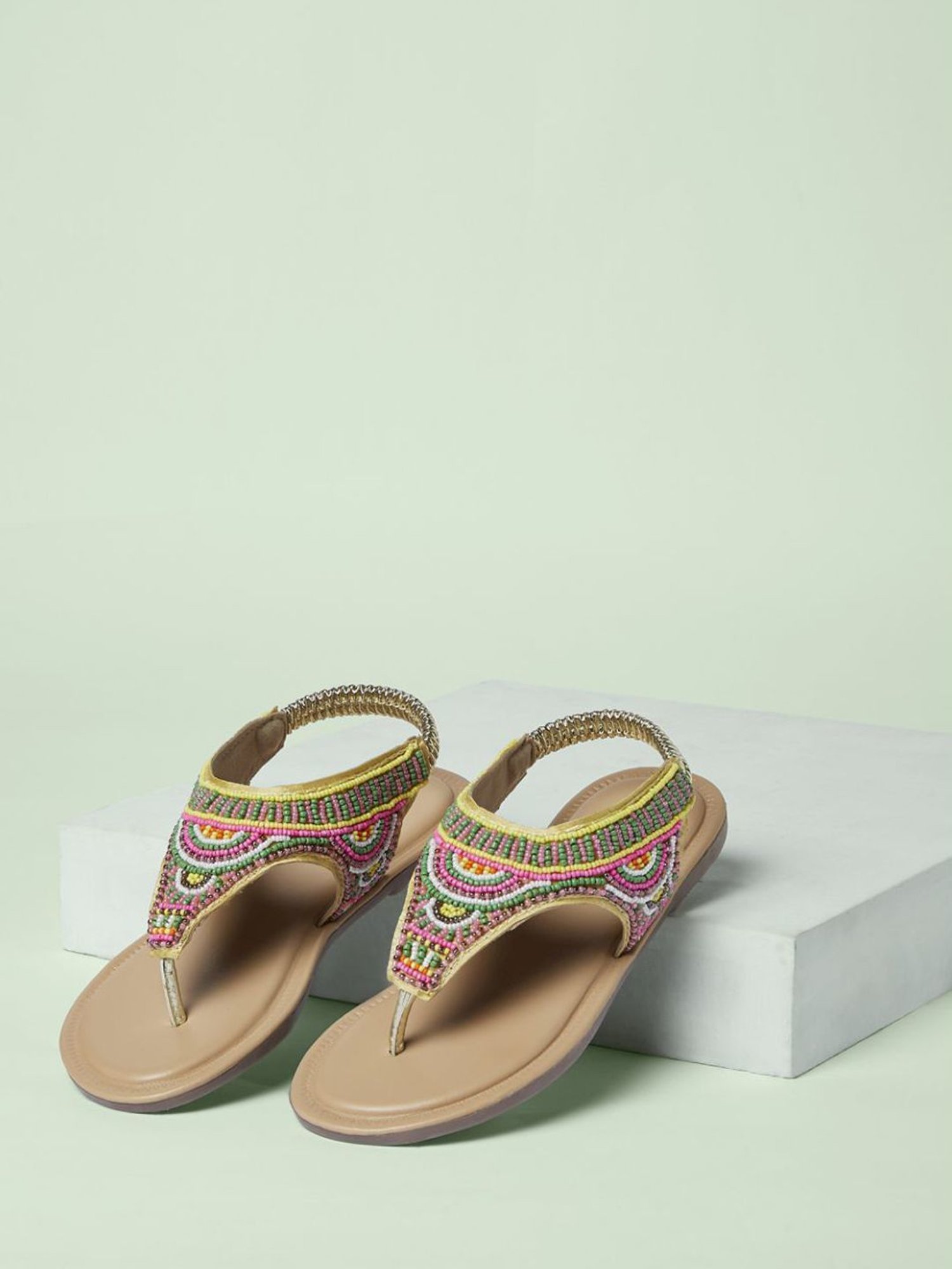 Pantaloons Junior Multicolor T-Strap Sandals